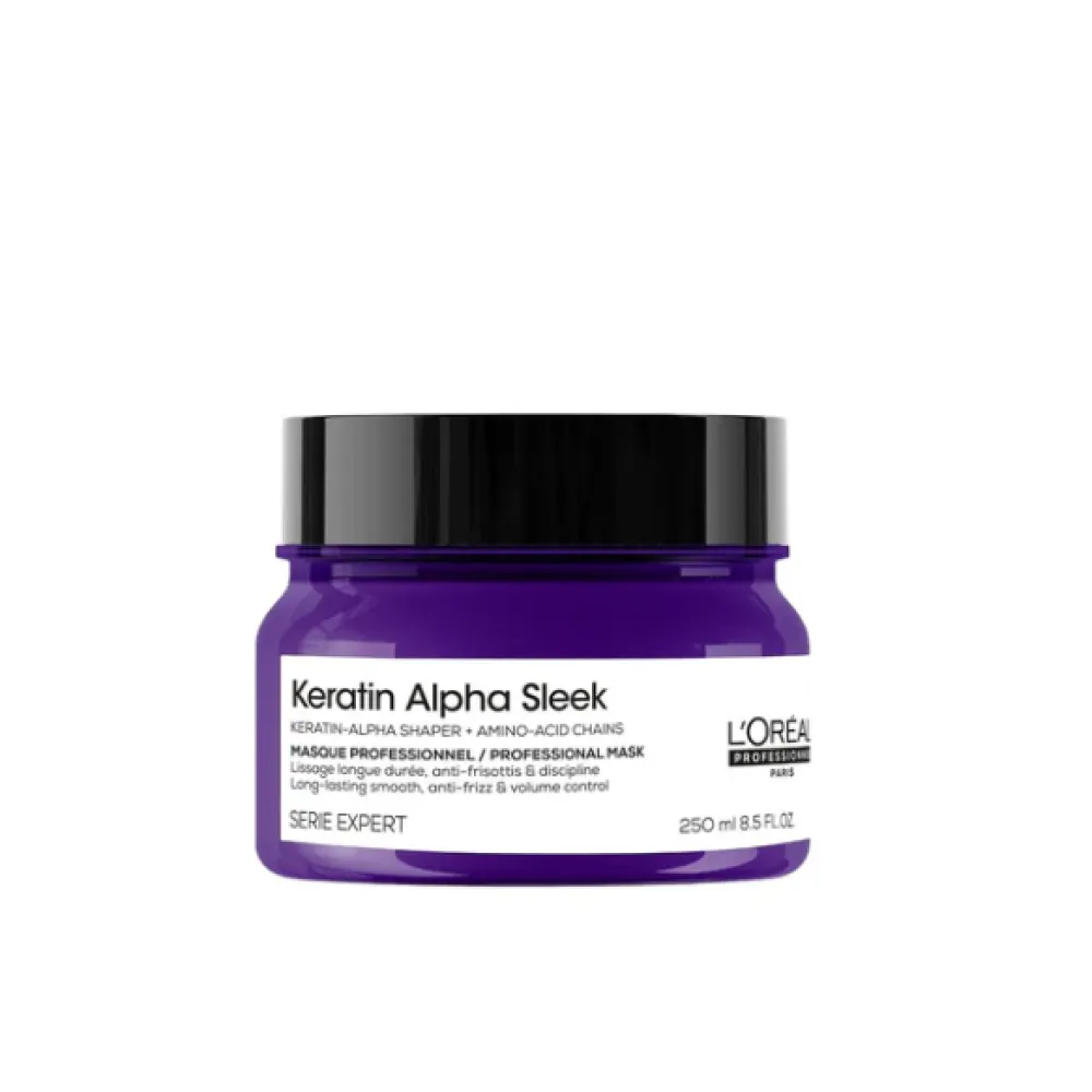 L'Oreal Professionnel Serie Expert Keratine Alpha Sleek Mask - Maska ilgstošam gludumam, 250ml (3474637335687)