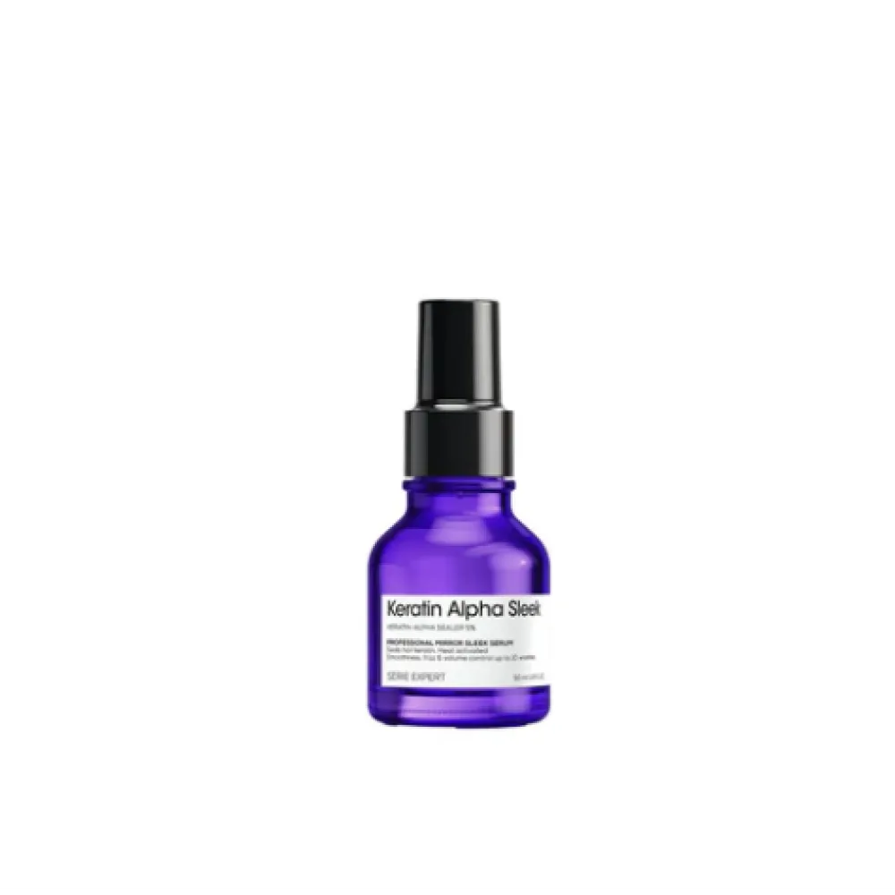 L'Oreal Professionnel Serie Expert Keratine Alpha Mirror Sleek Serum - Serums ilgstošam matu gludumam, 50ml (3474637335601)