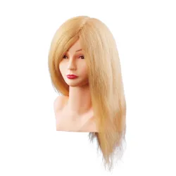 Manekena galva/manekens Louisa, blonde ar naturāliem matiem 40cm