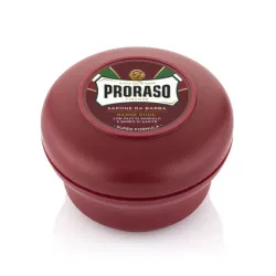 PRORASO Coarse Shaving Soap With Sandalwood and Shea butter - Skūšanās ziepes ar sandalkoku un šī sviestu, 150ml